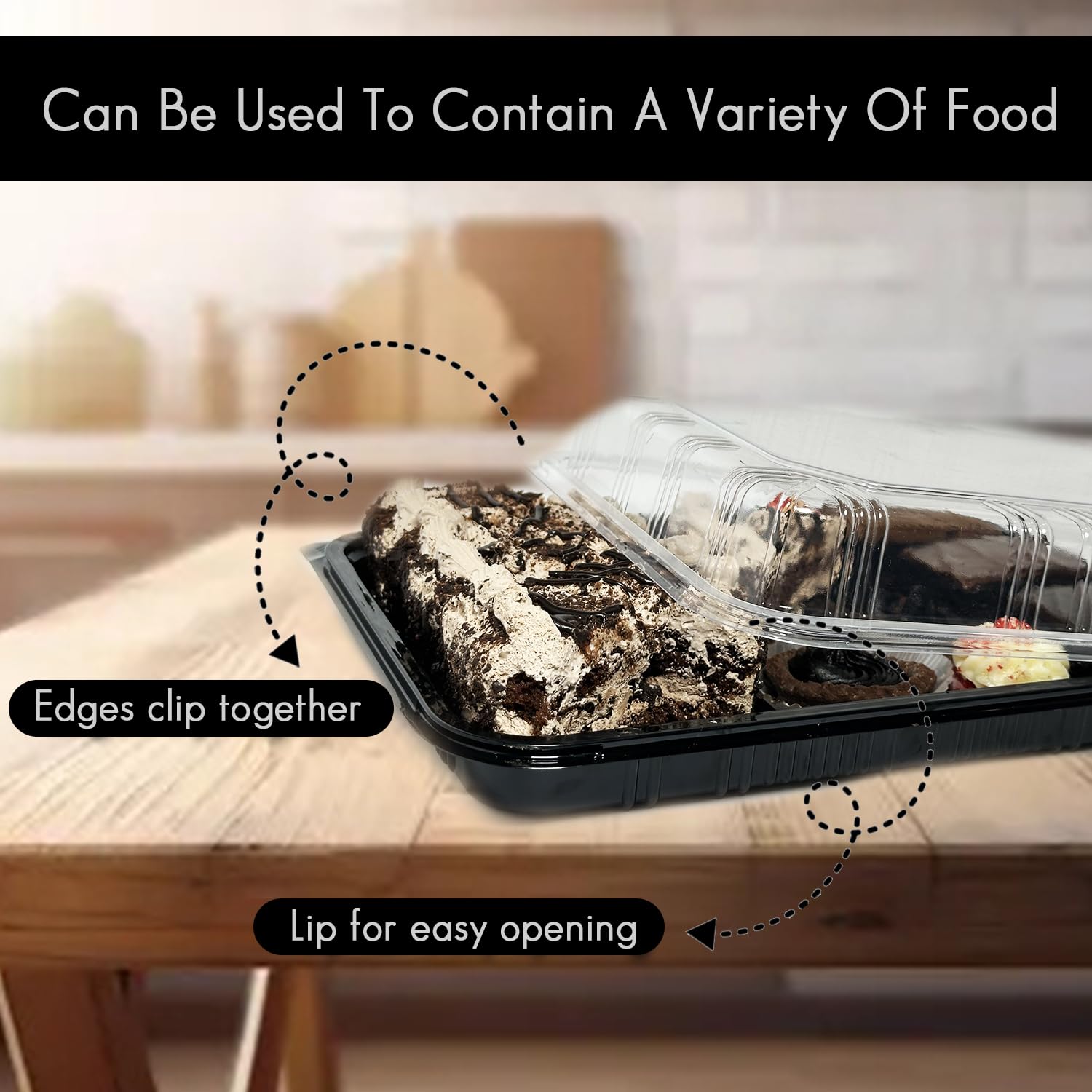 TRAYA catering tray set ideal for weddings and events with lids