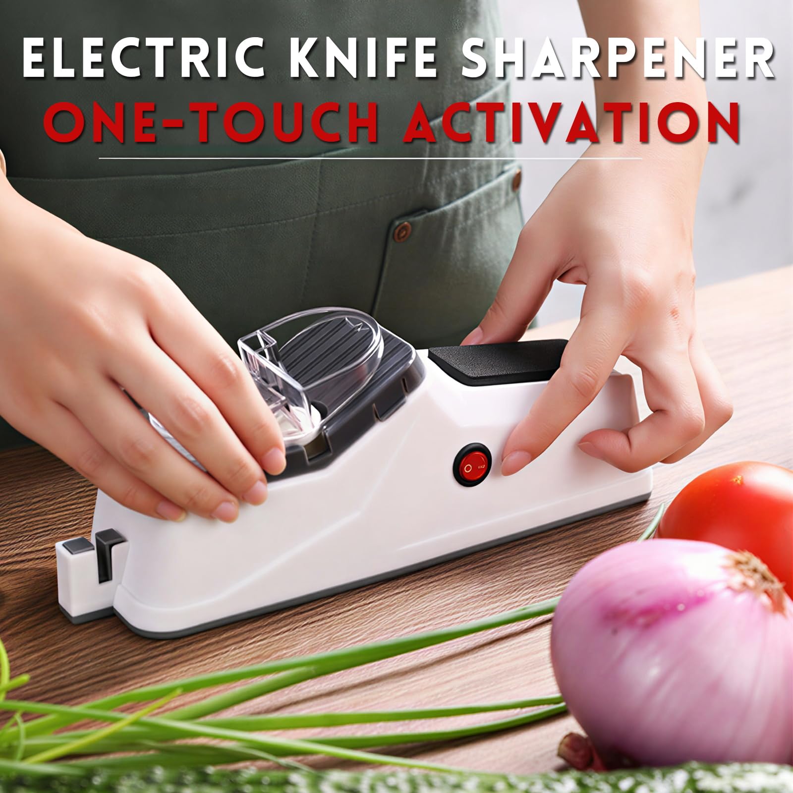 Treayes Besyner Sharp Pro transparent guard keeps blades safe during sharpening.