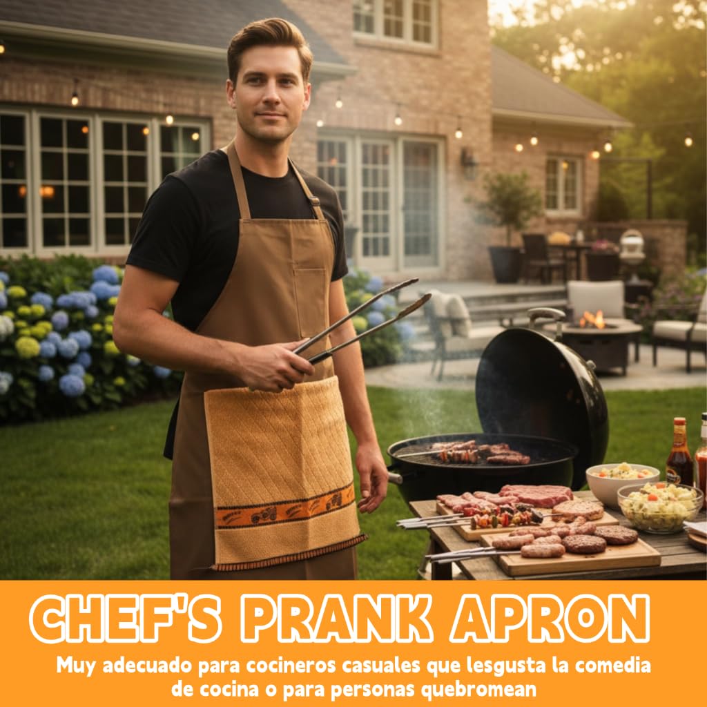 Treayes Herton apron uses waterproof polyester, durable and easy to clean.