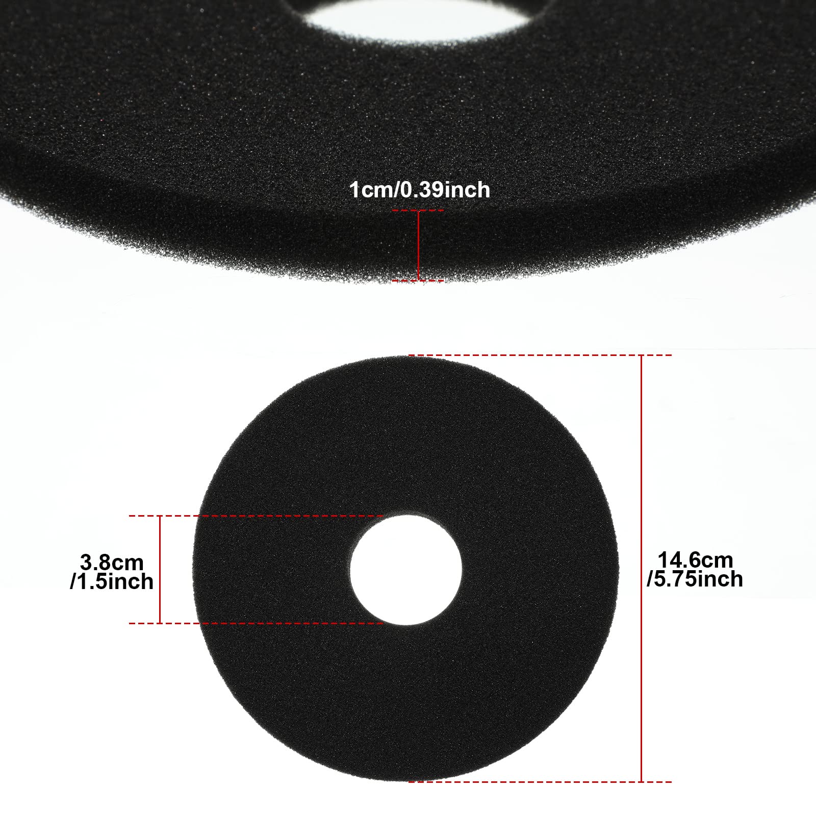 Treela Bar Rimmer Sponges interior diameter 38mm provides snug fit for standard rimmers.