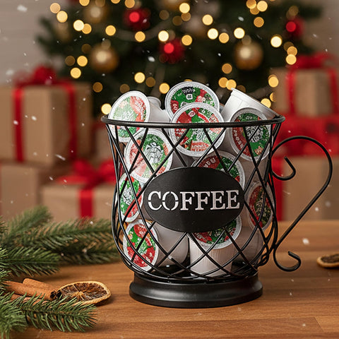 TreeLen K Cup Holder, 35-cup capacity, keeps Keurig pods neatly organized.