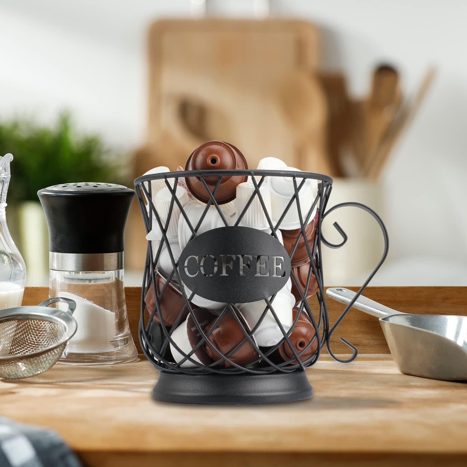 TreeLen K Cup Holder helps keep a tidy, organized coffee bar.