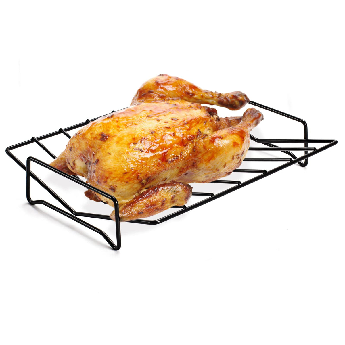 TreeLen rib rack front-side grill setup for versatile cooking.