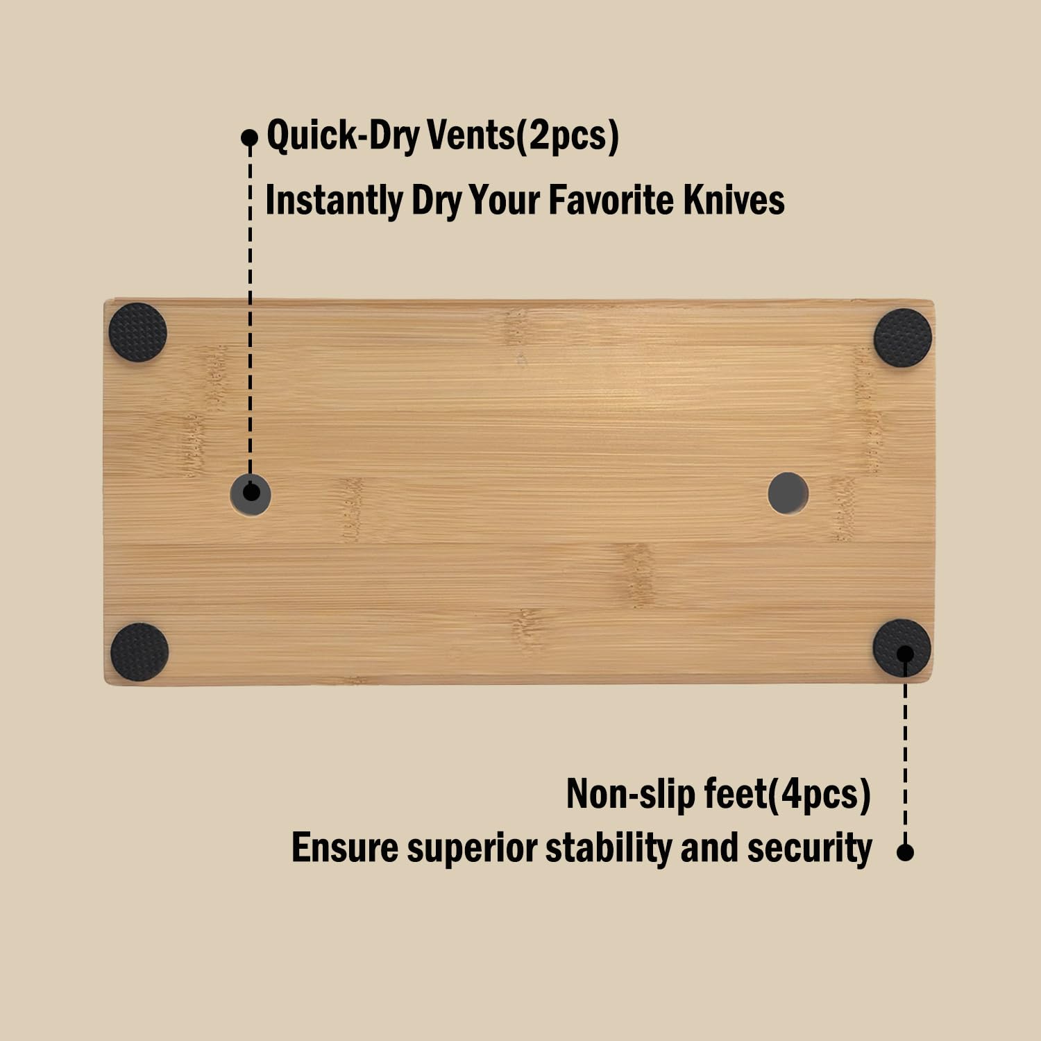 TREELLA natural bamboo wood offers eco-friendly storage and easy-clean upkeep.
