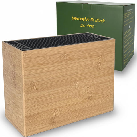 TREELLA XXL detachable knife block front view with space for 28+ blades, organized storage.