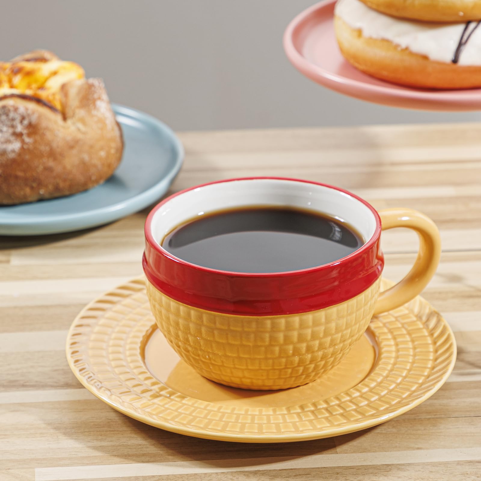 Dishwasher safe ceramic set designed for everyday use
