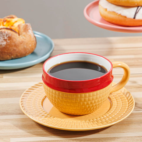 Dishwasher safe ceramic set designed for everyday use
