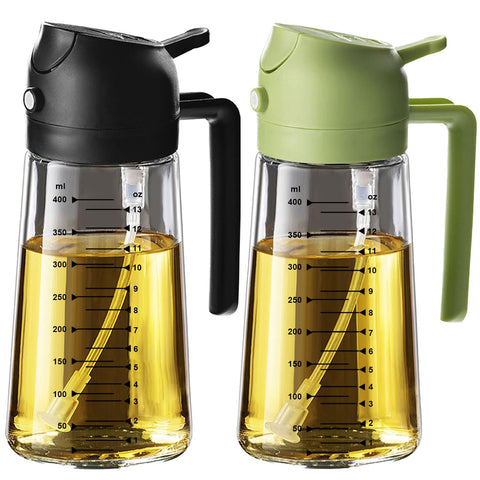 TrendPlain 16oz glass olive oil sprayer nozzle for fine mist and precise pouring