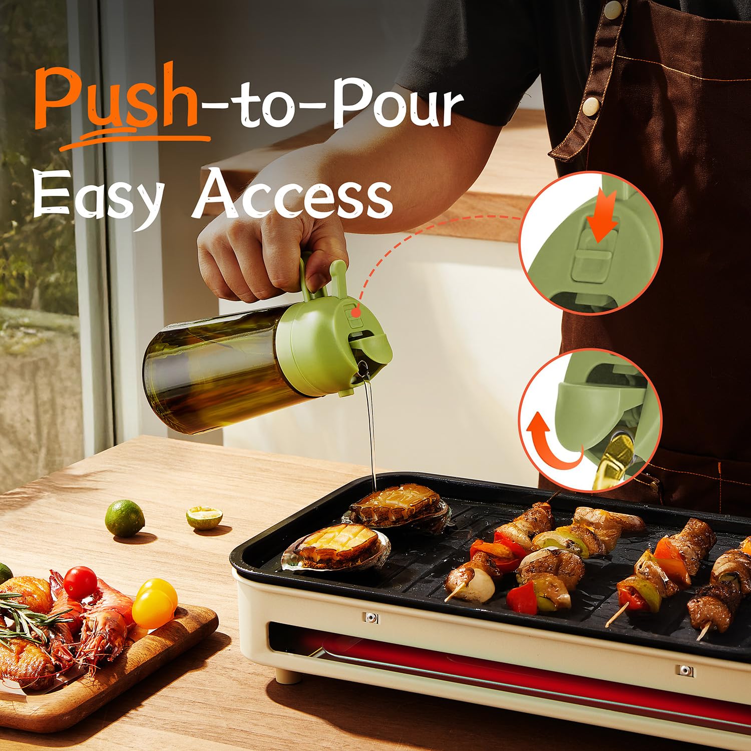 TrendPlain 2-in-1 design allows pouring or spraying in the kitchen