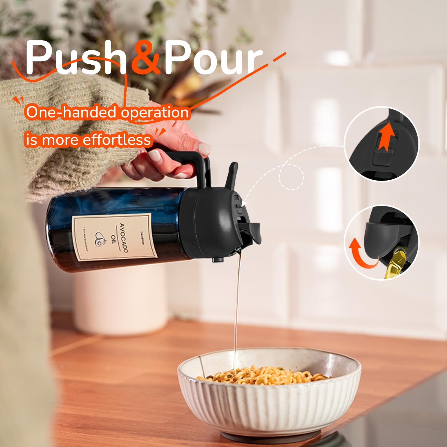 TrendPlain kitchen gadget olive oil sprayer delivers mess-free spraying