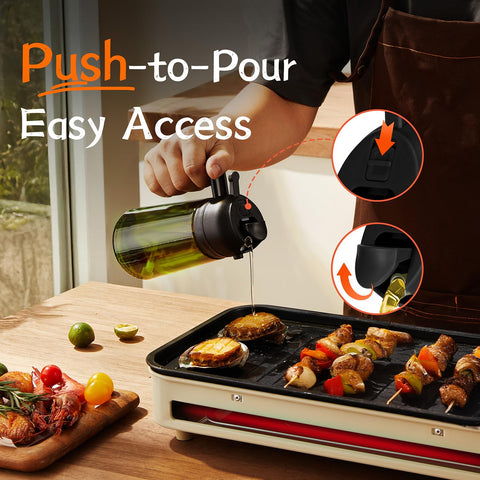TrendPlain spray nozzle enables controlled spraying and steady pours for grilling.