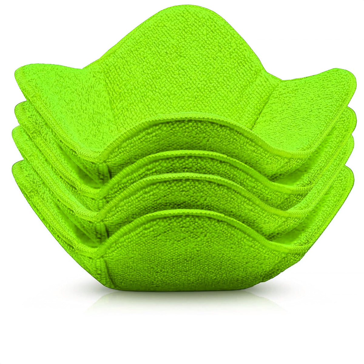 Trendsettings microwave bowl cozies green set protects hands while hot bowls vent steam.
