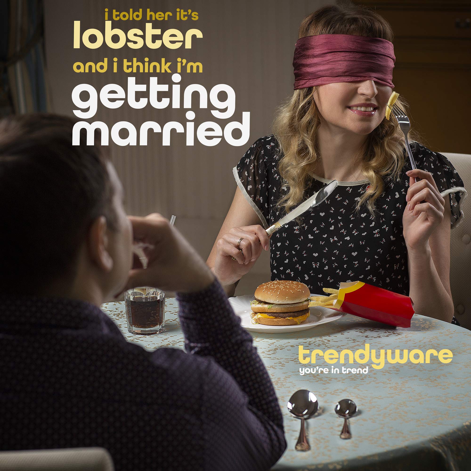 TrendyWare 24-piece dining collection for six with seamless coordination.