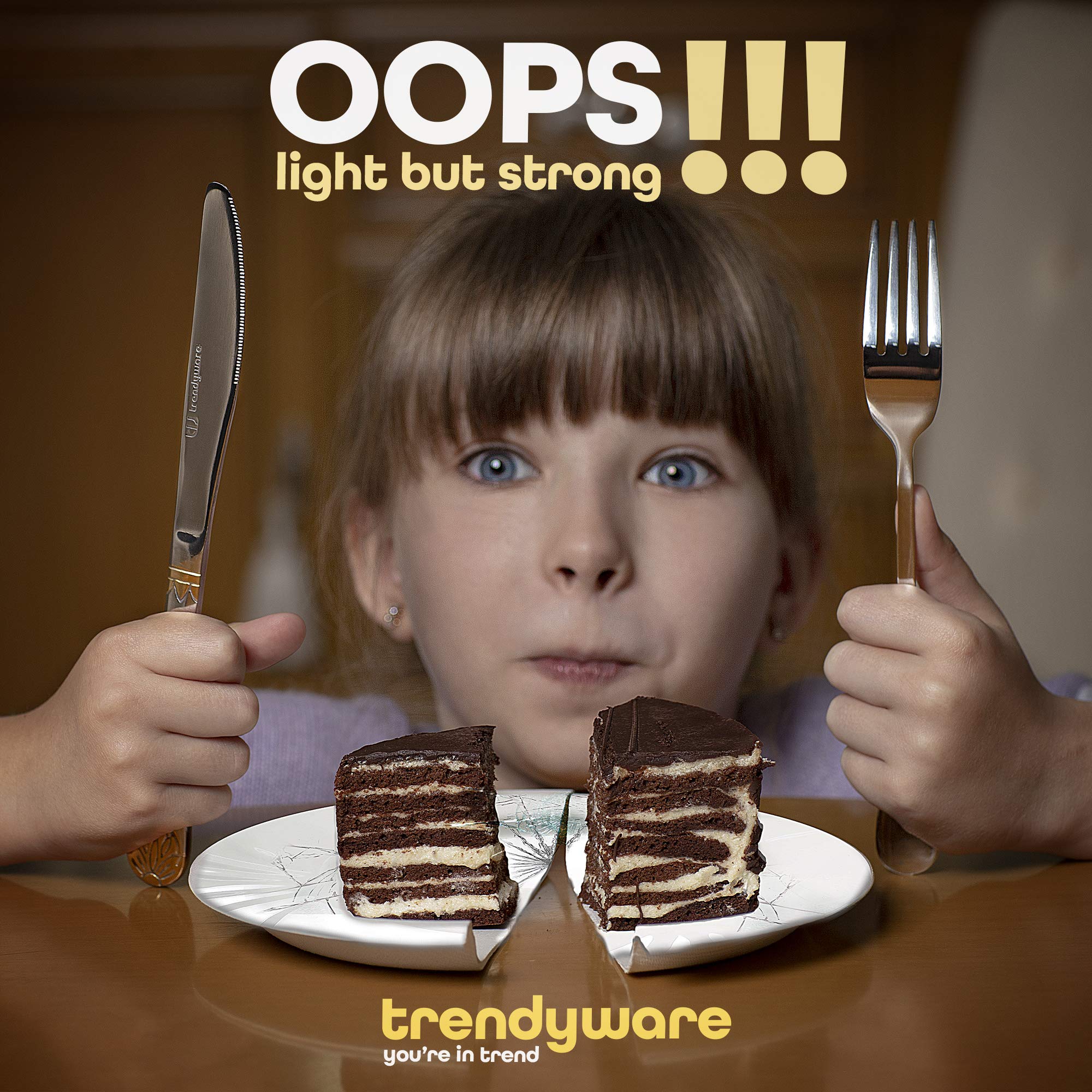 TrendyWare teaspoons with a high-shine finish for desserts and stirring.
