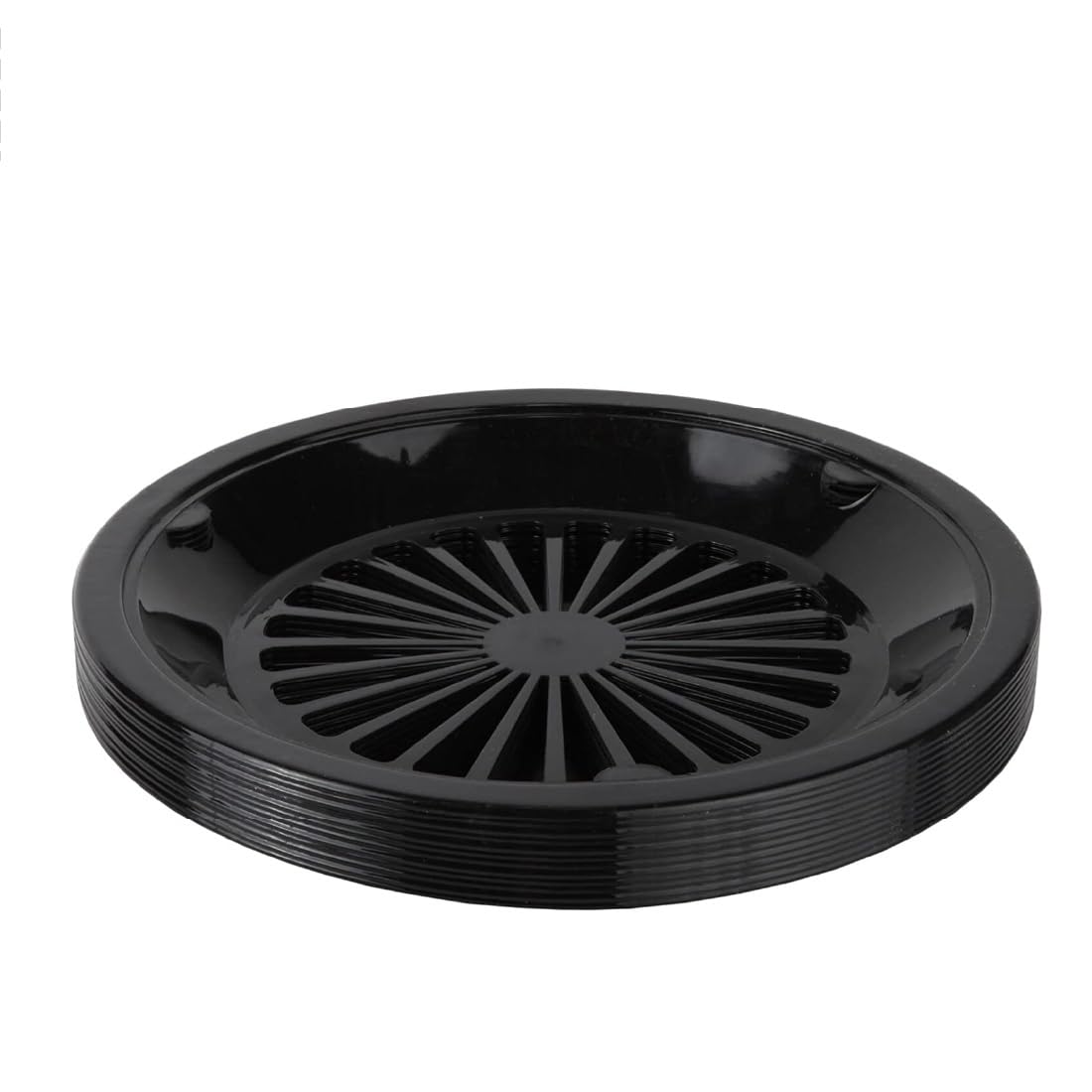 Trenton Gifts 10-inch plate holder pack in black keeps plates secure and mess-free.