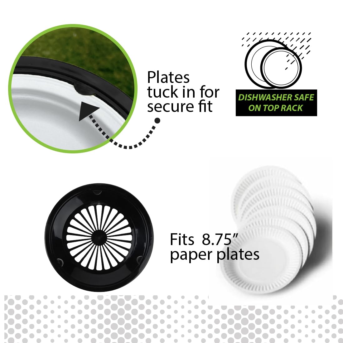 Trenton Gifts 12-pack keeps dinner setups tidy for hosting or casual meals.