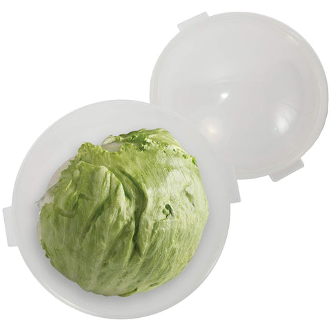 Trenton Gifts lettuce storage keeper top view showing compact fridge-friendly design and freshness.
