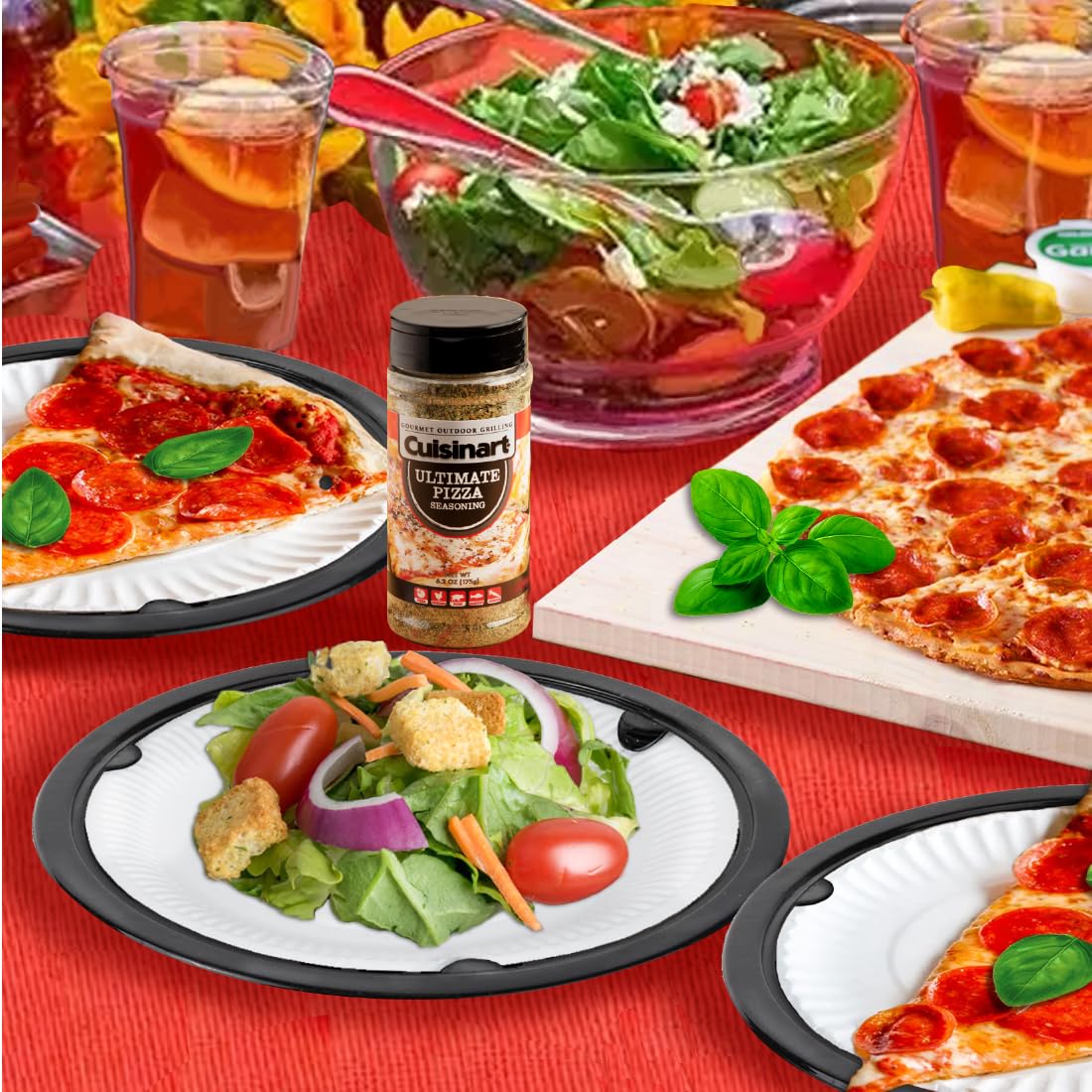 Trenton Gifts reusable plastic plate holders provide durable, eco-friendly meal support.