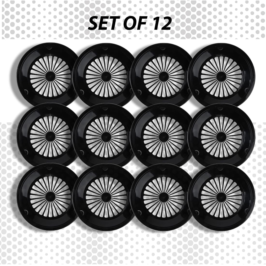 Trenton Gifts snap-in grooves plate holder keeps plates from sliding during picnics.
