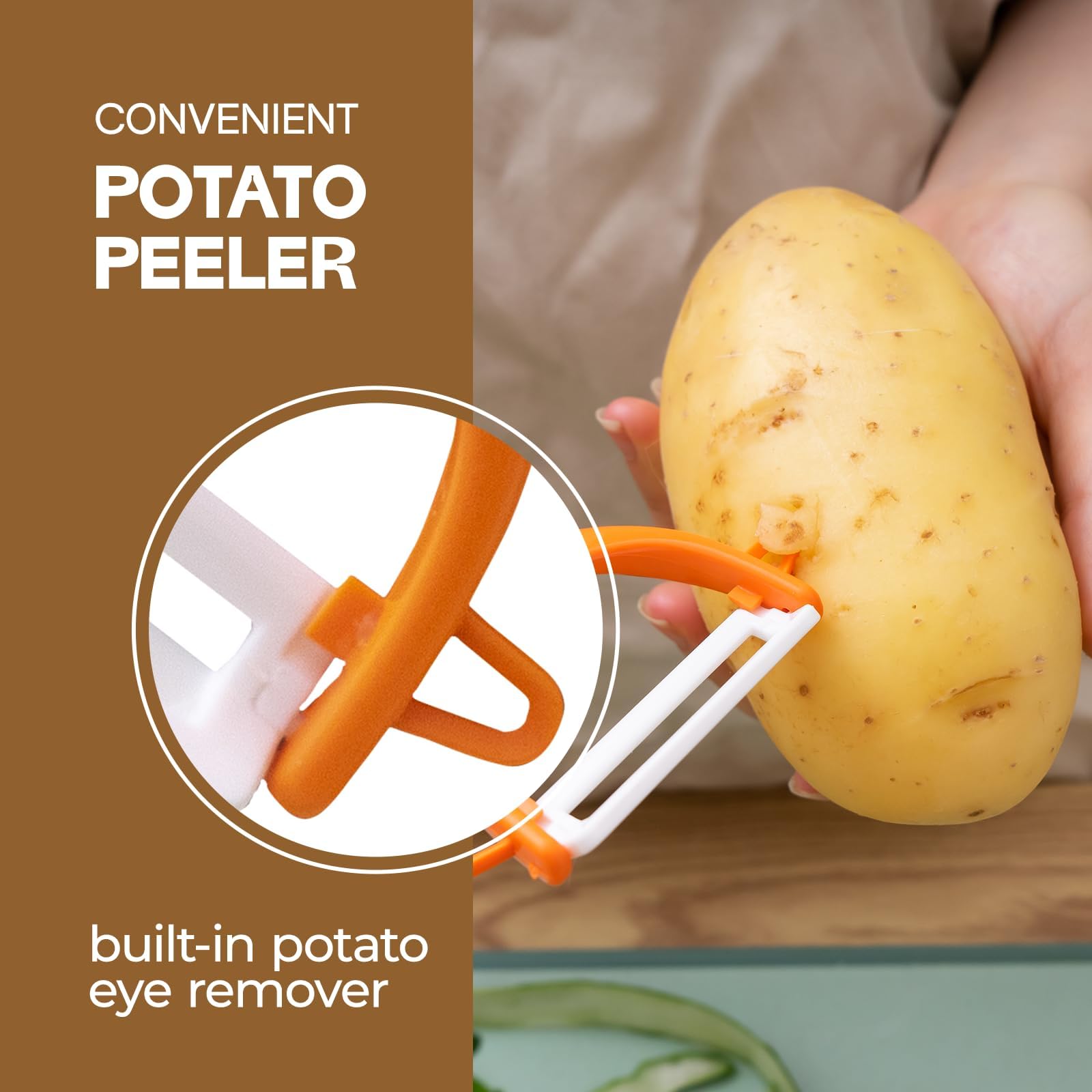 Trez Treamer peeler with comfortable handle for easy use