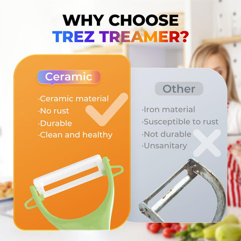 Trez Treamer versatile peeler for fruits and vegetables