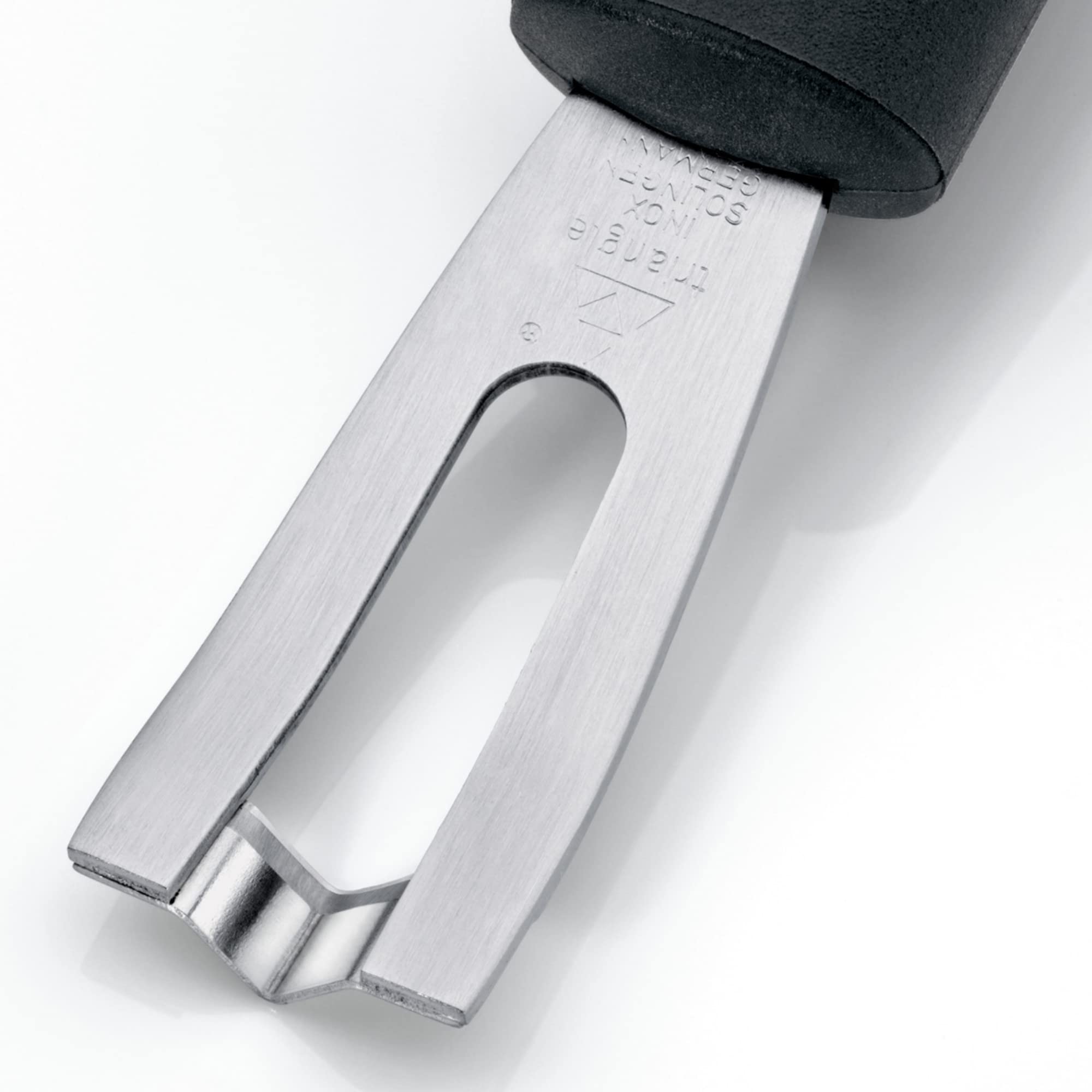 Triangle Channel Knife with GreenGrip handle provides a comfortable, durable kitchen grip.
