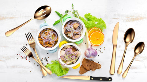 Tribal Cooking service-for-8 flatware-dining-set adding formal dining versatility.