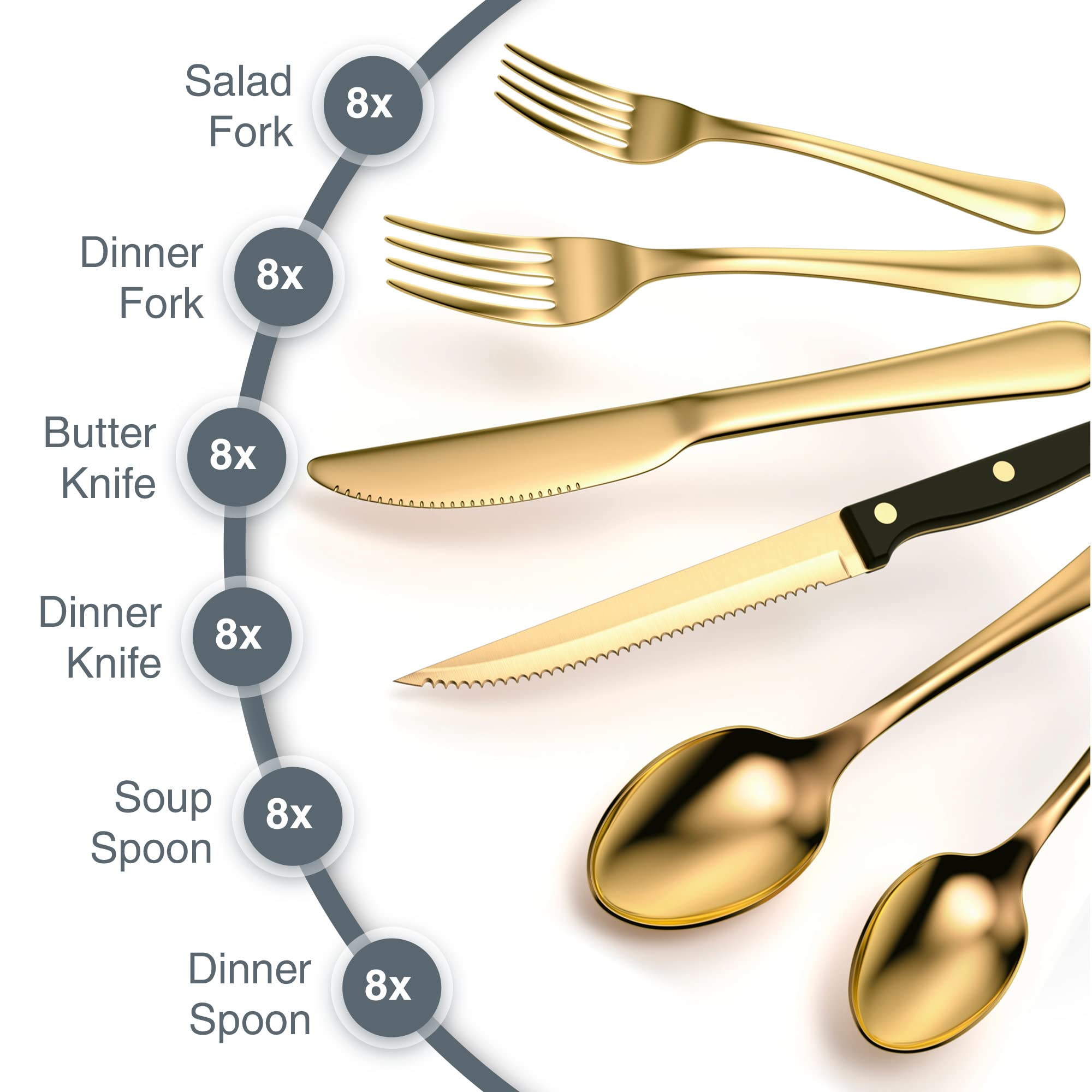 Tribal Cooking serving spoons and salad forks ideal for entertaining and family meals.