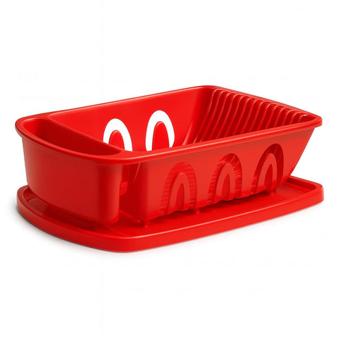 Tribello dish rack with removable drainboard for quick cleaning