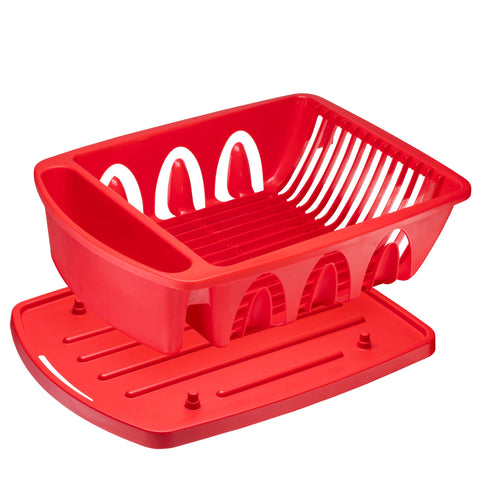 Tribello kitchen counter drying rack with large capacity for pots and bowls