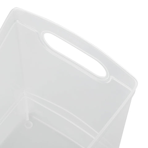 Tribello bin shows sturdy rim and clear body complementing any decor.