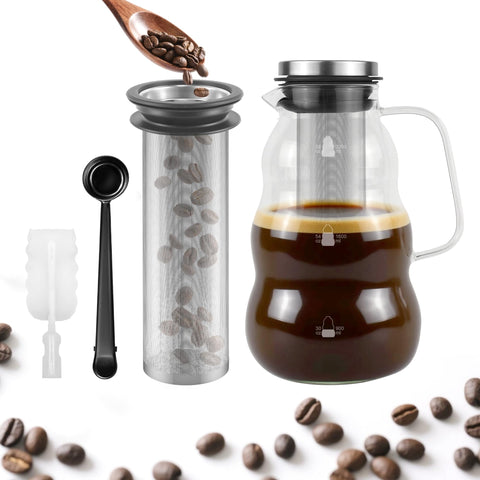 TRINIDa Cold Brew Pitcher with 2000ml capacity, perfect for gatherings.