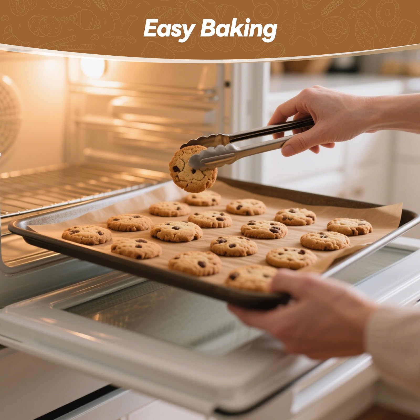 Tripho oven and appliance-compatible parchment 12x16 for versatile cooking.