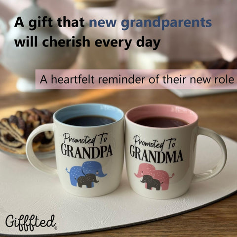 Triple Gifffted blue-interior Grandpa mug for a personalized daily coffee