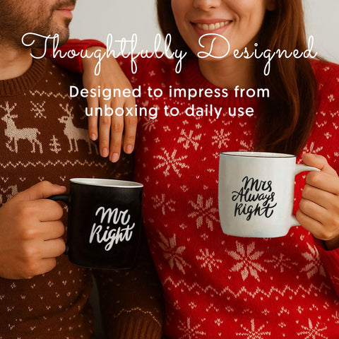 Triple Gifffted double-sided quotes on mugs for shared moments at breakfast