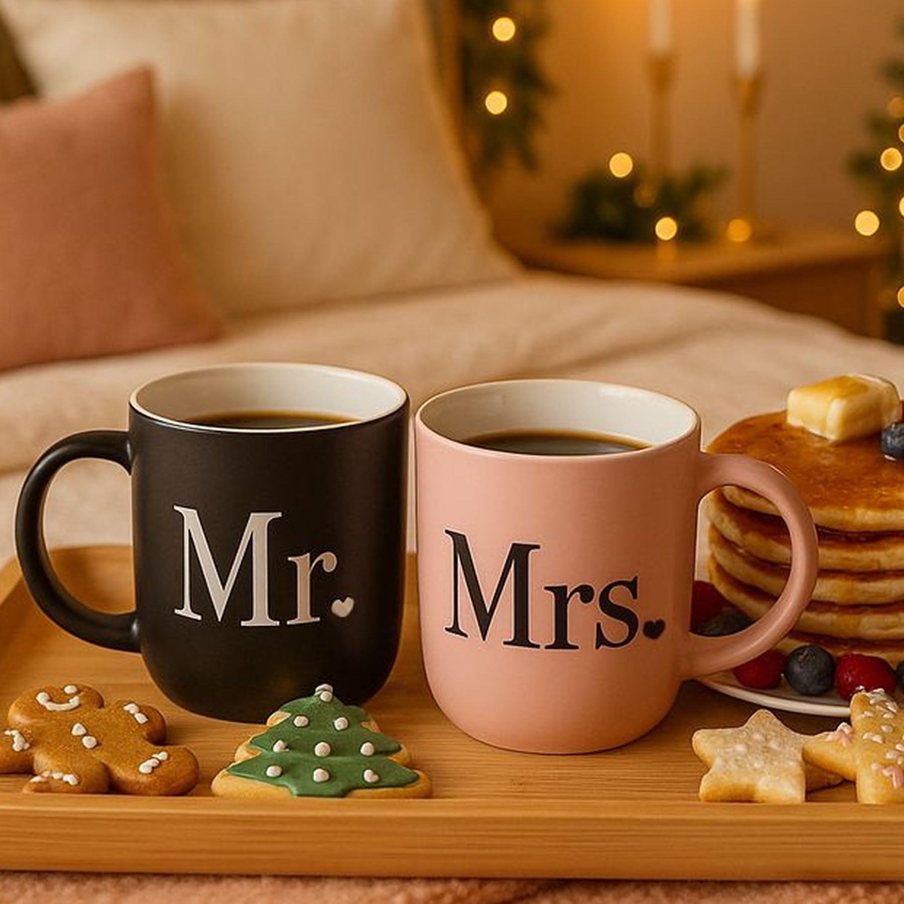 Triple Gifffted Mr & Mrs mugs offer ceramic 13oz capacity for morning rituals.
