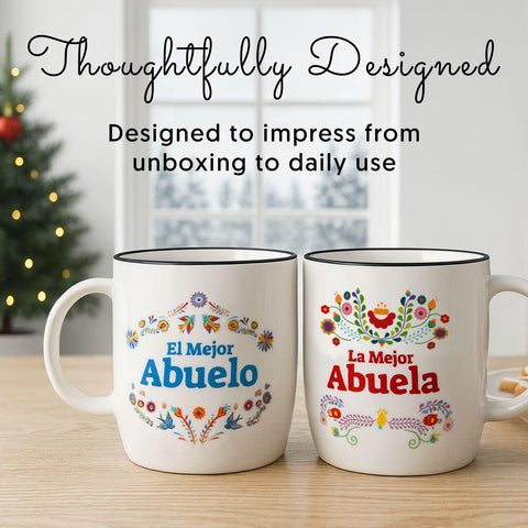 Triple Gifffted mug set inside colorful gift box