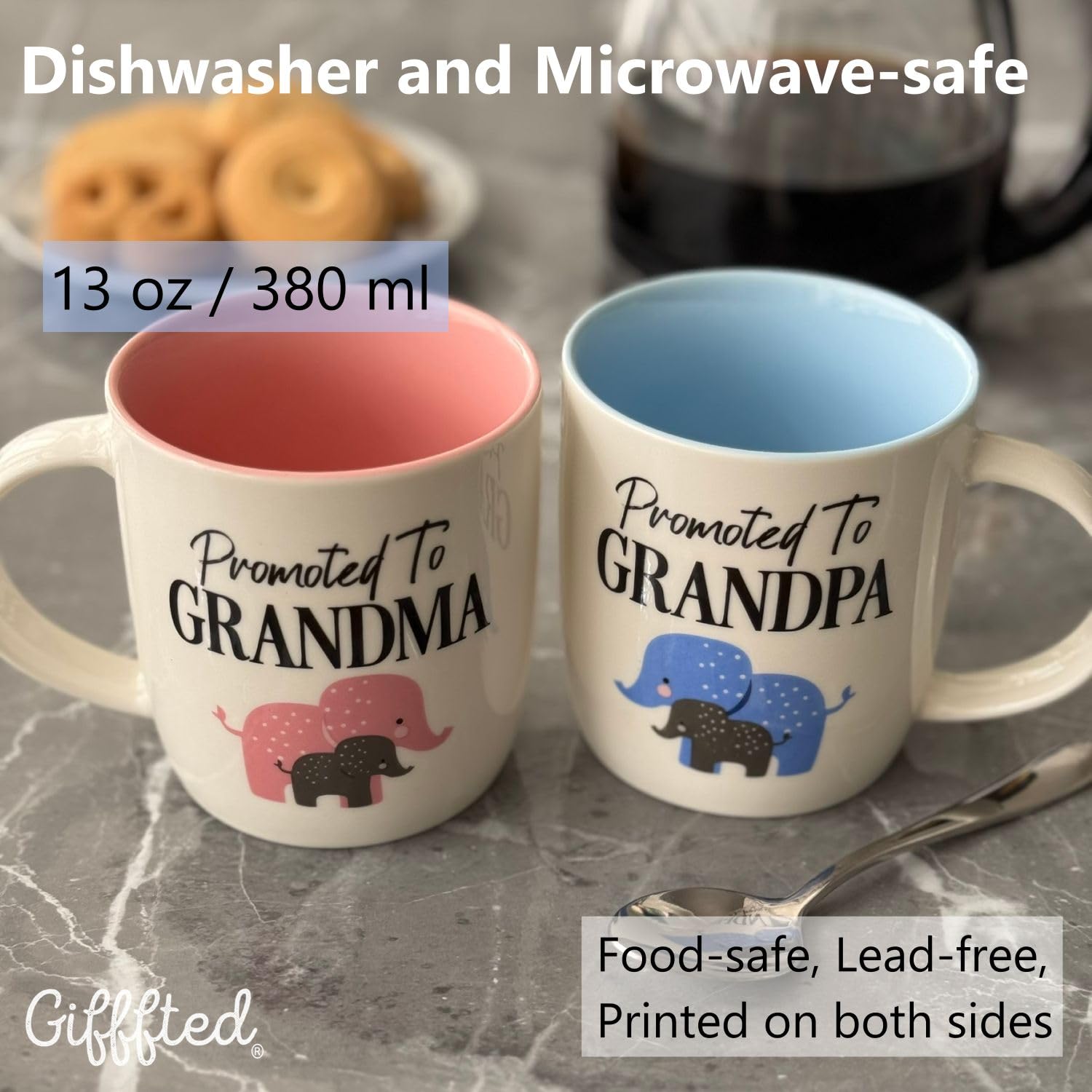 Triple Gifffted pink-interior Grandma mug for a soft, gender-themed gift