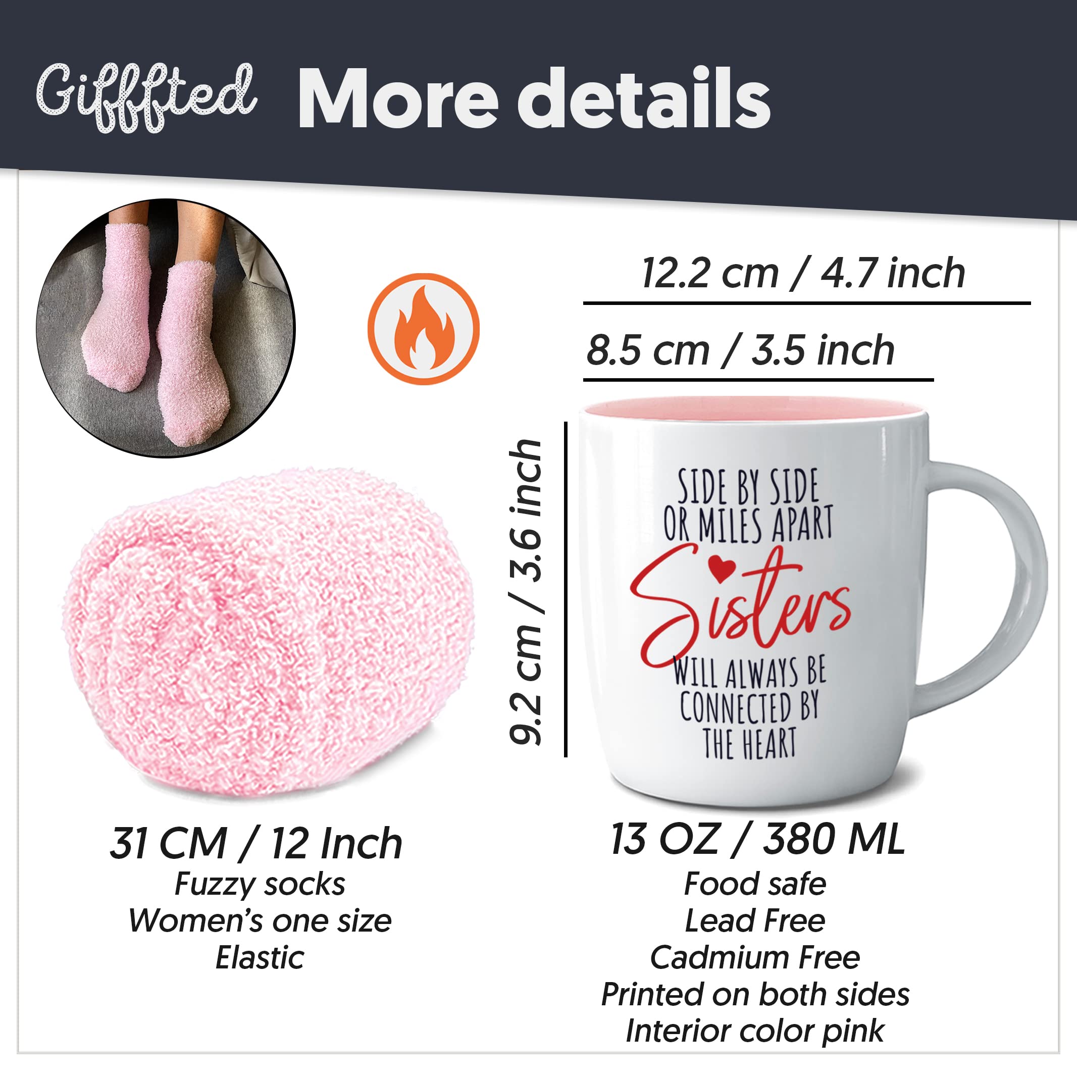 Triple Gifffted one-size rose-pink socks for women