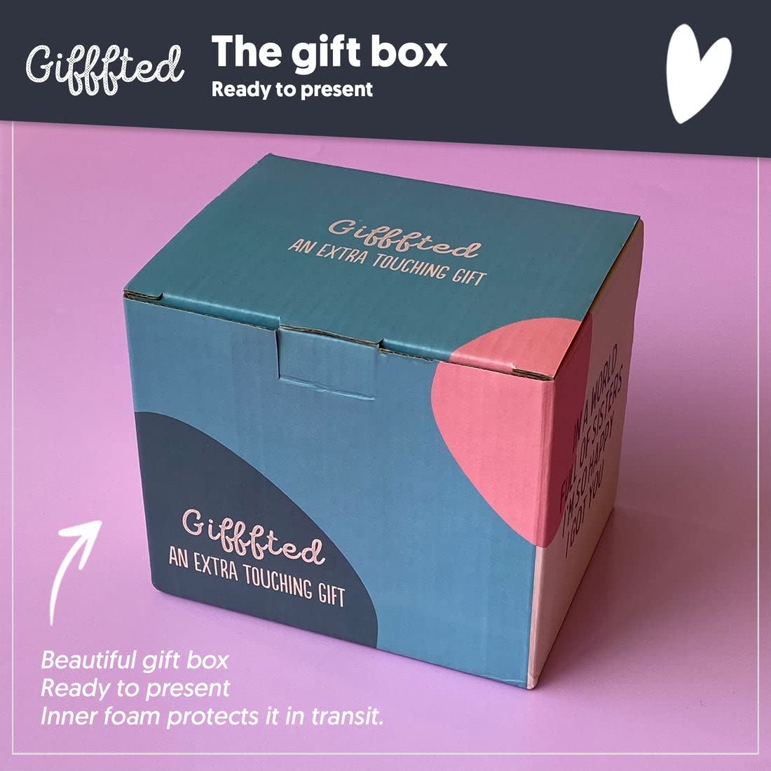 Triple Gifffted Valentine gift idea image emphasizes versatile sister gift option.