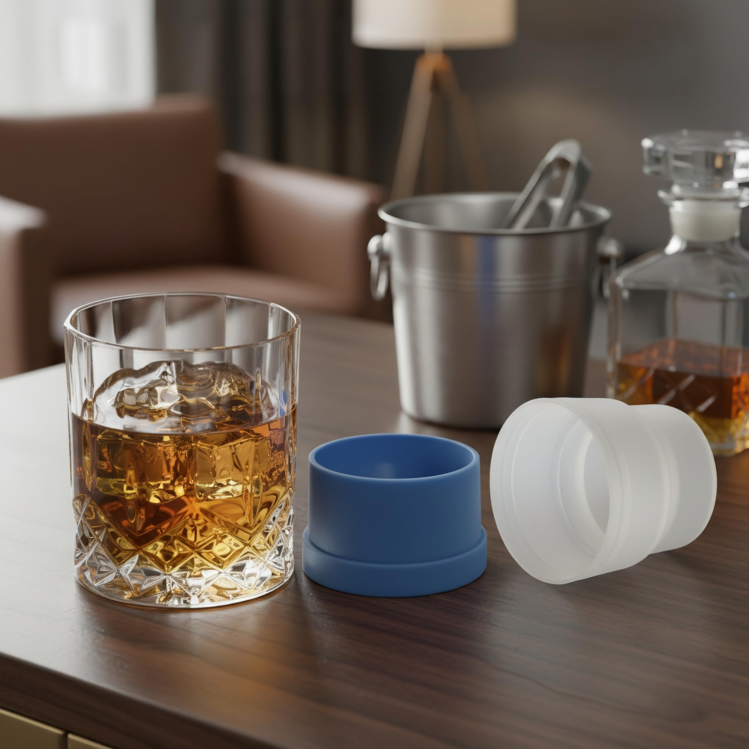 Triplorare gift-ready crystal whiskey glass set in an elegant box