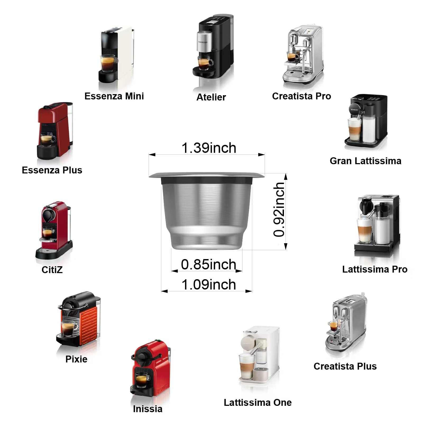 Triplot stainless steel capsules are durable and reusable.