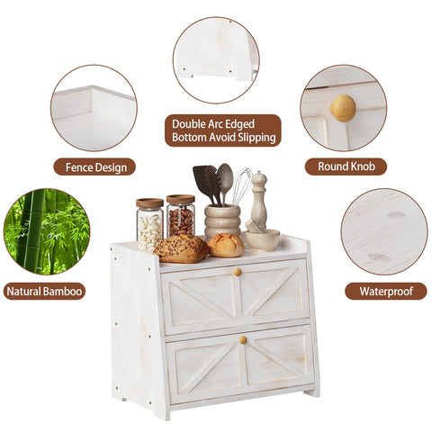 Trironsun antique white kitchen storage reveals classic style and practical organization