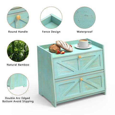Trironsun magnetic-door bread box protects contents from pets
