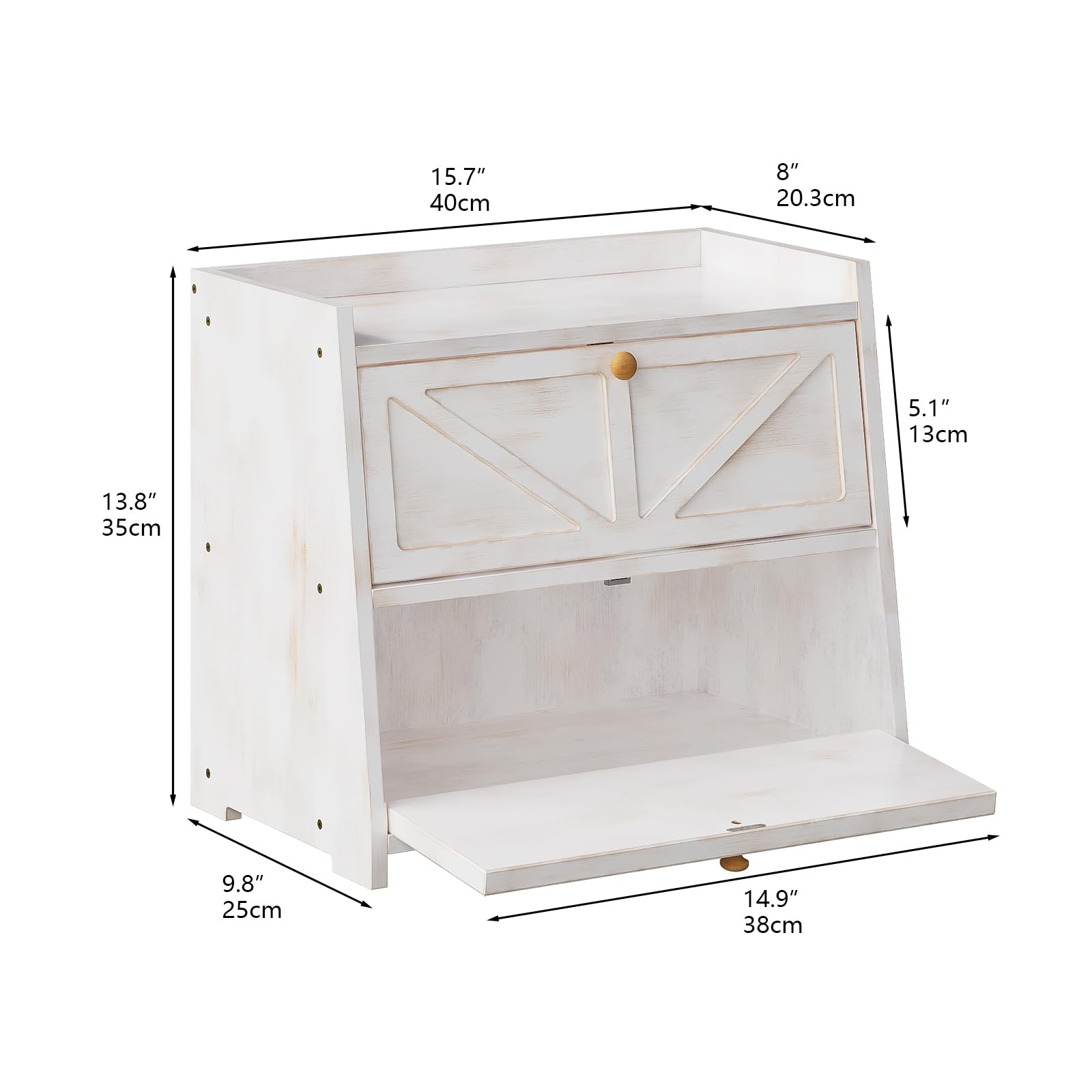 Trironsun bread box secure magnetic door prevents pets from reaching bread