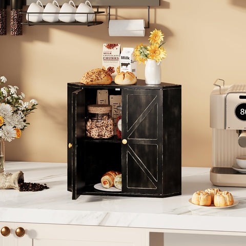 Trironsun bread box stores loaves and rolls to keep countertops tidy.