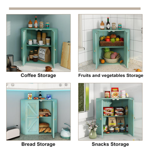Trironsun space-saving corner design maximizes counter and storage efficiency.