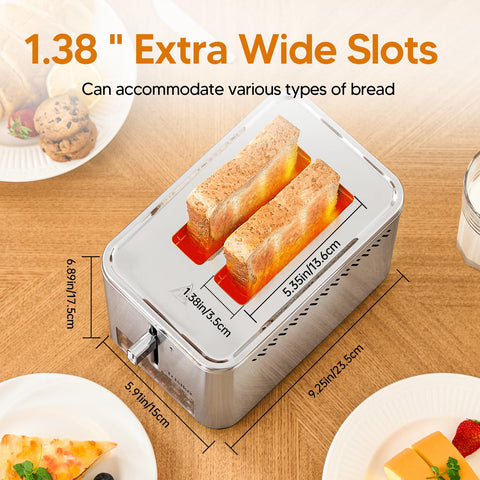 Trisiko toaster featuring memory function for easy, quick mornings.