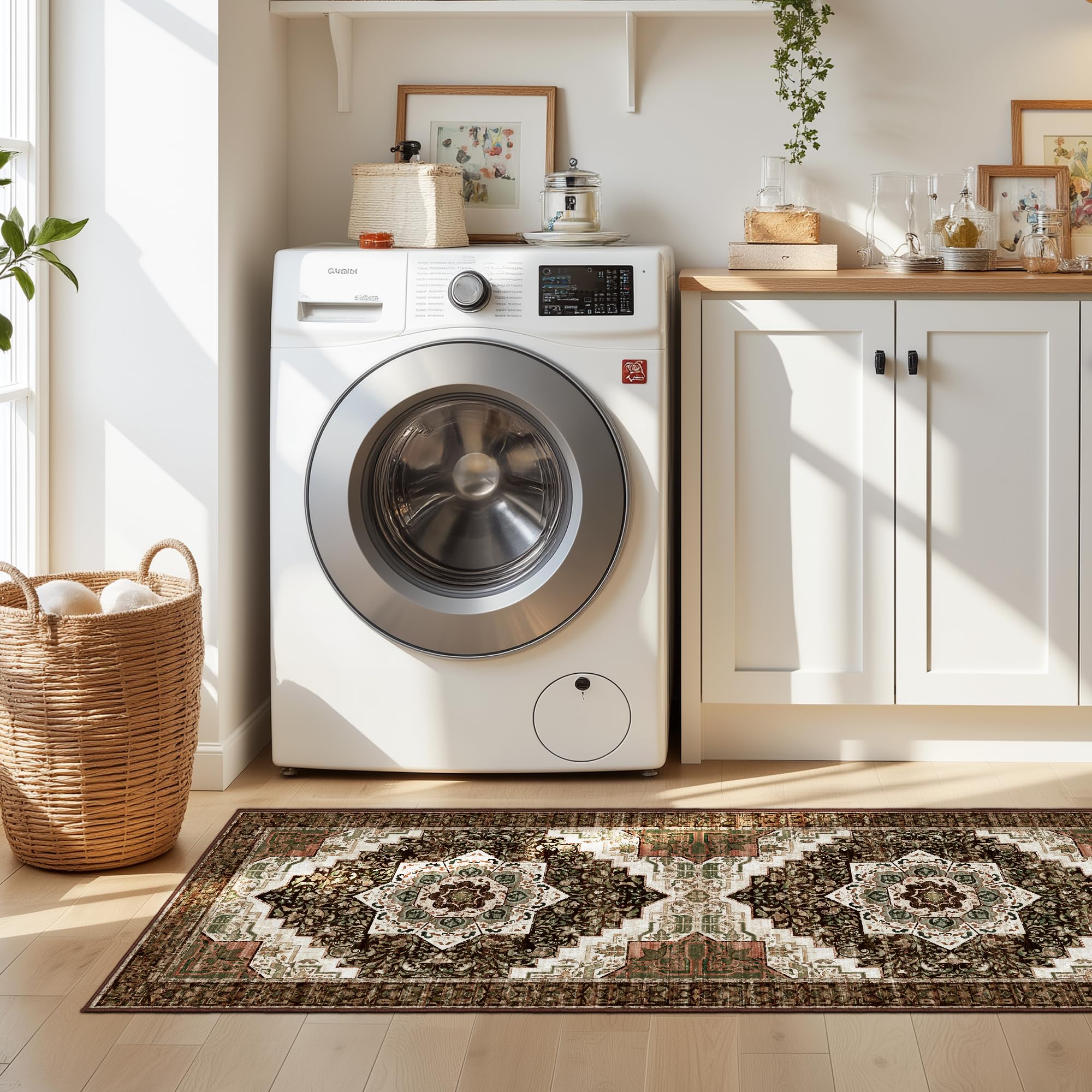 Tritard laundry-room and hallway use demonstrates versatile, non-slip comfort across spaces.