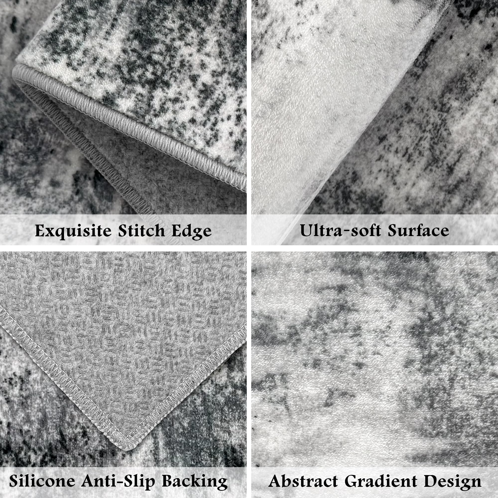 Tritard Upgrade abstract kitchen rug design enhances modern kitchen decor